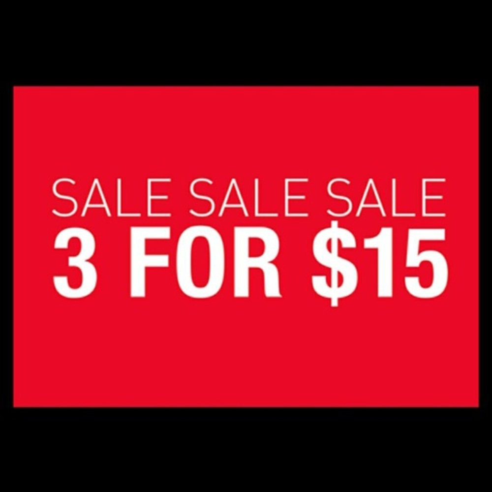 Sale!!!📍3 for $15